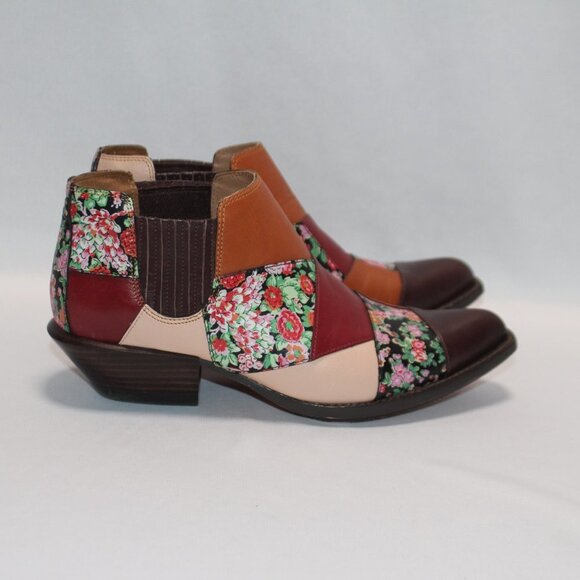 Coach Patchwork Bandit Leather Ankle Boot - Picture 8 of 16